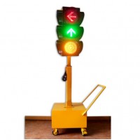 Topsafe Hot Sale LED Solar Mobile Traffic Lights solar traffic warning light four sides traffic light