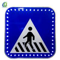 Hot sale aluminium traffic solar led road warning sign led traffic sign